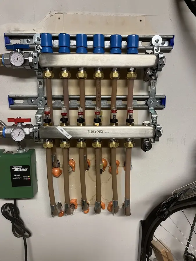 Plumber performing Gas Leak Detection at a residential property in Haddon Heights